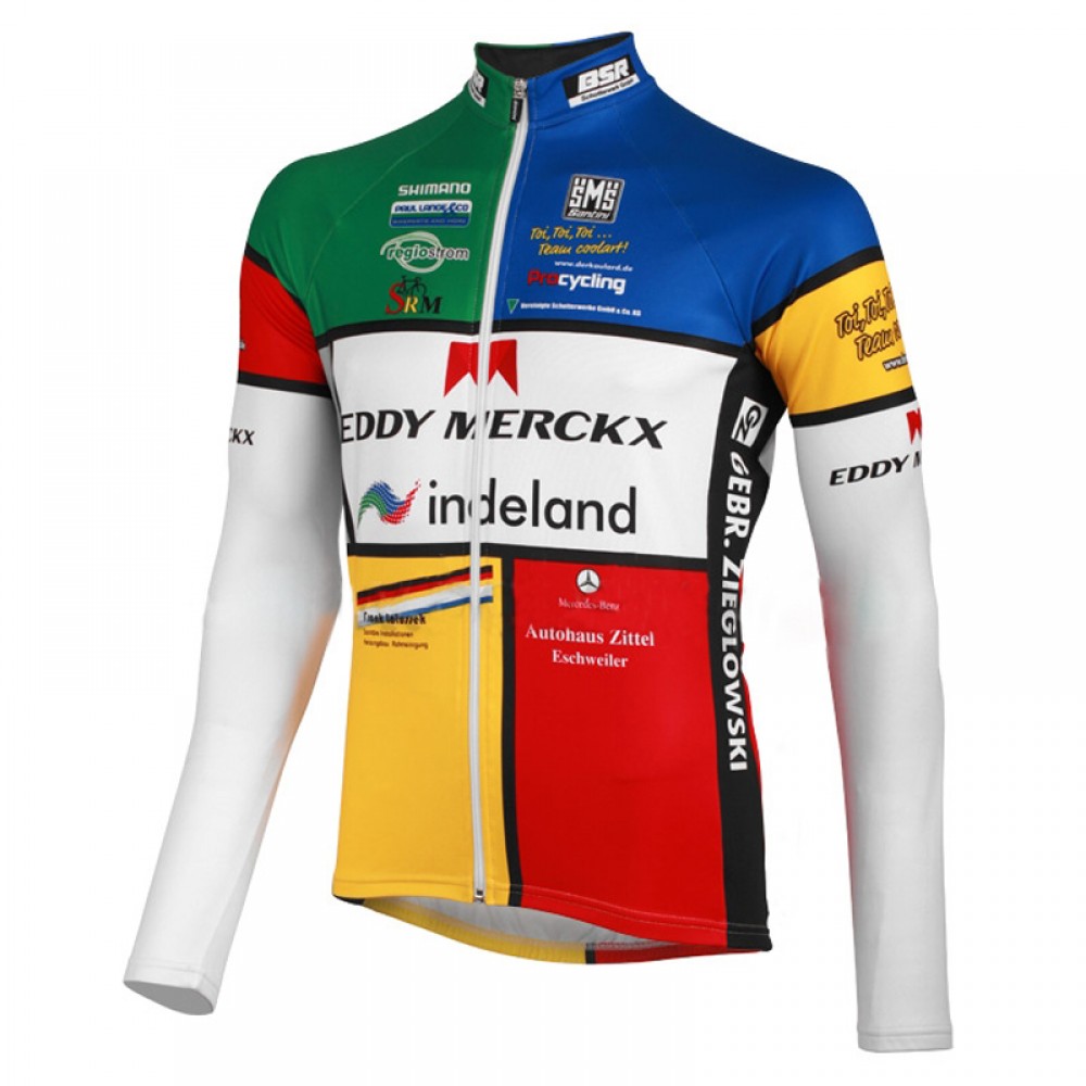 2012  Eddy Merckx-Indeland Winter Fleece Long Sleeve Cycling Jersey Jackets