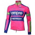  Pro Team Lampre Long Sleeve Winter Thermal Jacket 