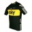 2013 SKY Yellow Short  Sleeve Cycling Jersey
