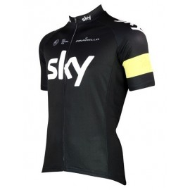 2013 SKY Victory short sleeve cycling jersey yellow armband