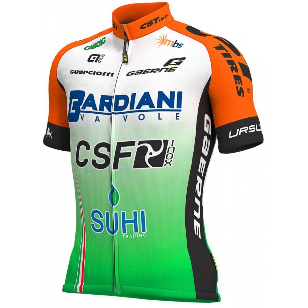2019 Bardiani CSF Short Sleeve cycling Jersey bike clothing Cycle apparel Shirt