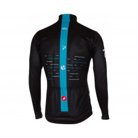 2017-2018 Team SKY Black Cycling Winter Thermal Fleece Jacket