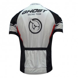 2011 GHOST Black and White Team Short Sleeve Cycling Jersey