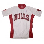 NBA Chicago Bulls White Cycling Jersey Short Sleeve