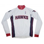 NBA Atlanta Hawks Long Sleeve Cycling Jersey Bike Clothing Cycle Apparel Shirt Outfit