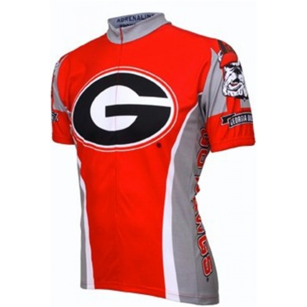 UGA University of Georgia Bull Dogs Cycling  Short Sleeve Jersey