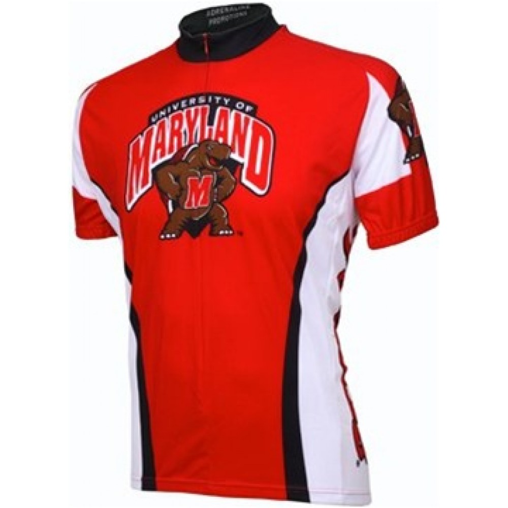 UMD University of Maryland Terrapins Cycling  Short Sleeve Jersey