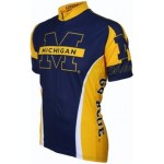 UM University of Michigan Wolverines Cycling  Short Sleeve Jersey