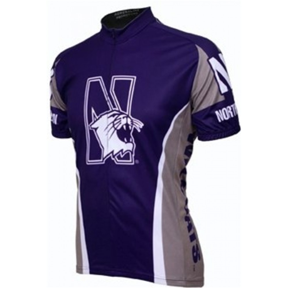 NU Northwestern University WildCats Cycling Jersey