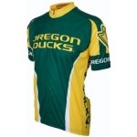 UO University of Oregon Ducks Cycling  Short Sleeve Jersey