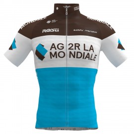 2019 Team AG2R La Mondiale Short Sleeve Cycling Jersey And (bib) Shorts