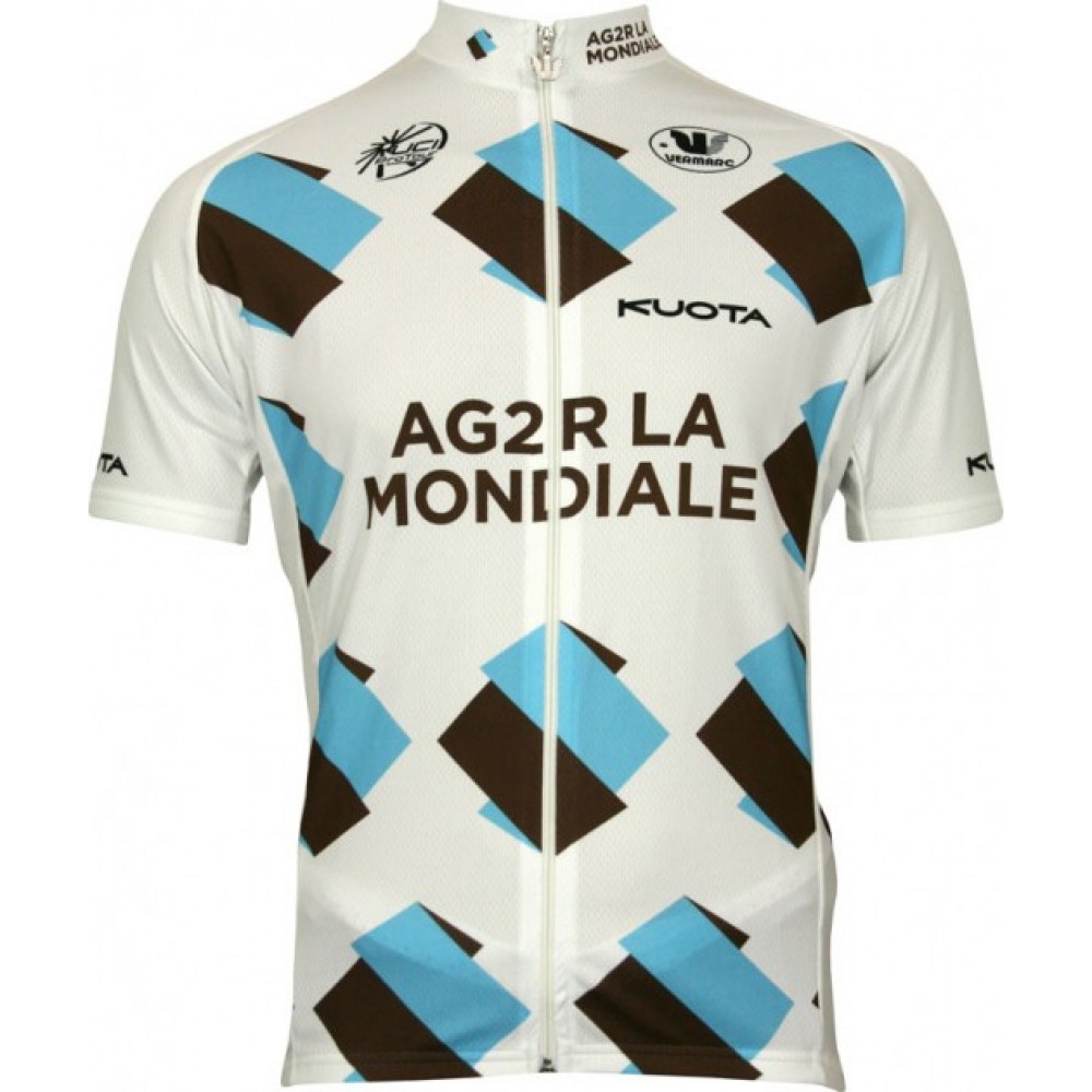 Ag2r la Mondiale 2010 Vermarc Radsport-Profi-Team Short sleeve Cycling jersey