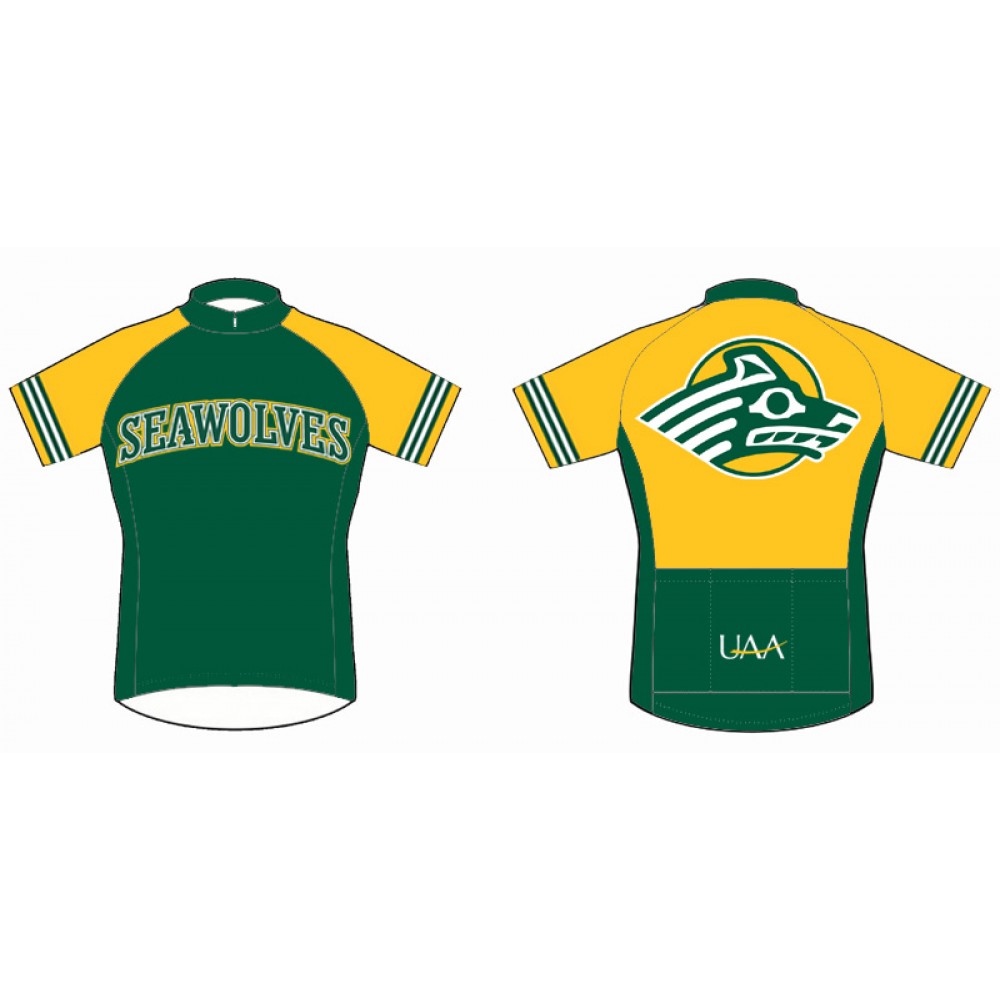 NCAA UAA University of Alaska Anchorage Seawolves Cycling Jerseys Bike Clothing