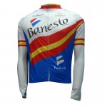 Banesto Team Winter Fleece Long Sleeve Cycling Jersey Jackets