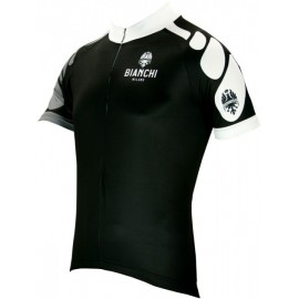 Bianchi Milano short sleeve jersey (long zipper) - Nirone