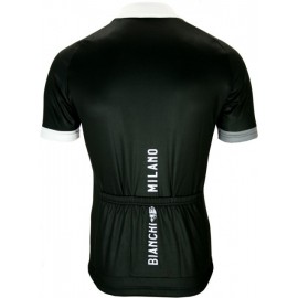 Bianchi Milano short sleeve jersey (long zipper) - Nirone