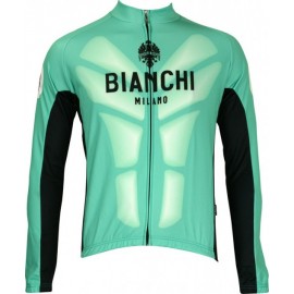 Bianchi Milano Winter Fleece long sleeves jersey MALTA celeste