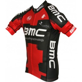 BMC RACING TEAM 2012 Hincapie Radsport-Profi-Team - Short  Sleeve  Jersey  Red