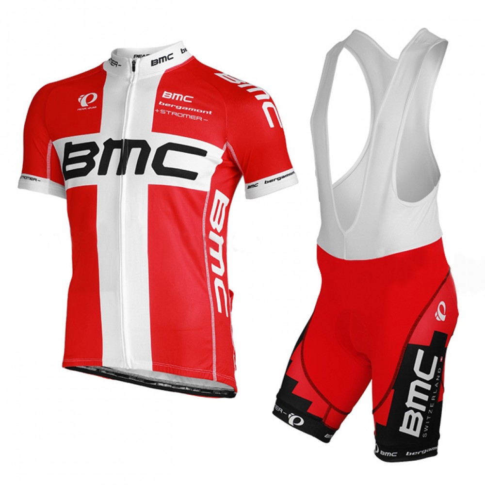 2013 BMC RACING TEAM Danish Champion Proline Short Sleeve Jersey+bib shorts kit