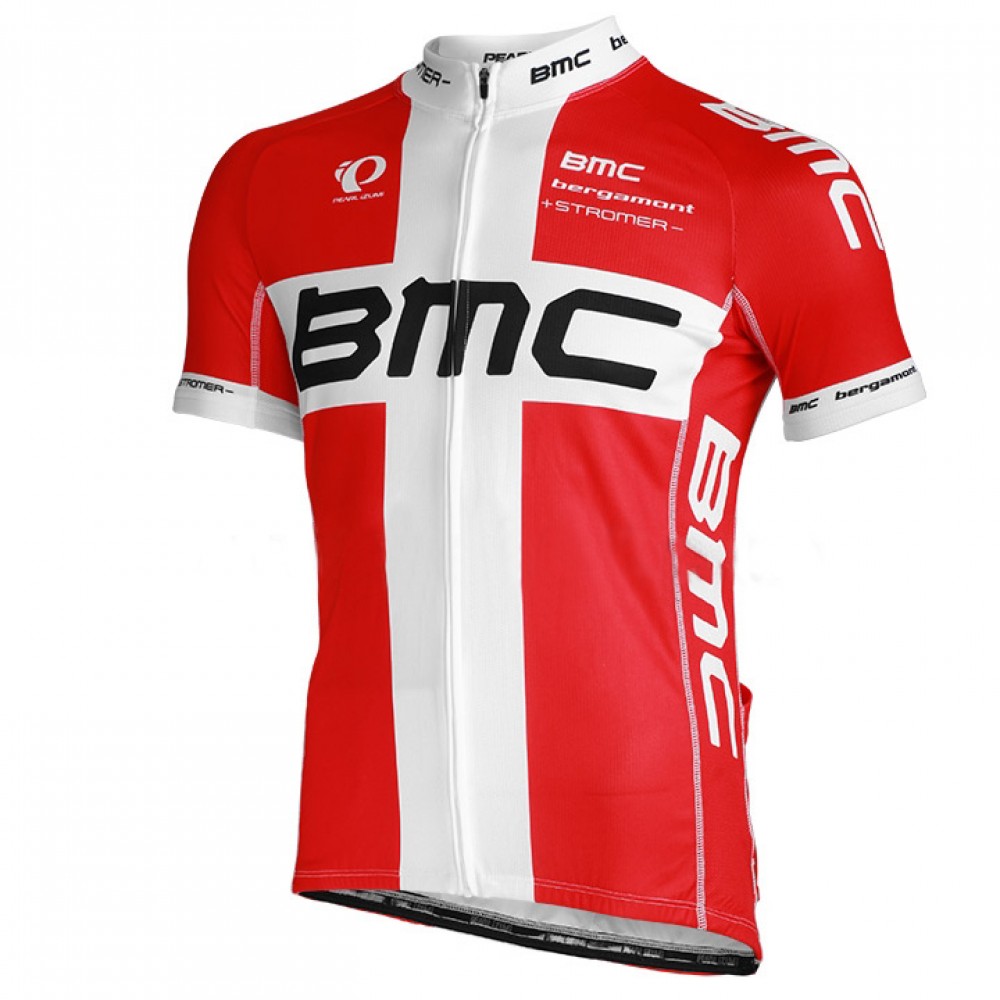 2013 BMC RACING TEAM Short Sleeve Jersey Danish Champion Proline