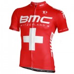 2013 BMC RACING TEAM Short Sleeve Jersey Swiss Champion Proline