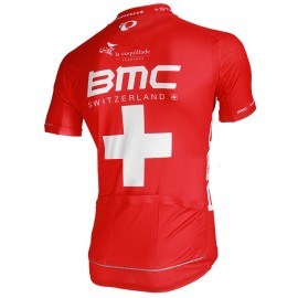 2013 BMC RACING TEAM Short Sleeve Jersey Swiss Champion Proline