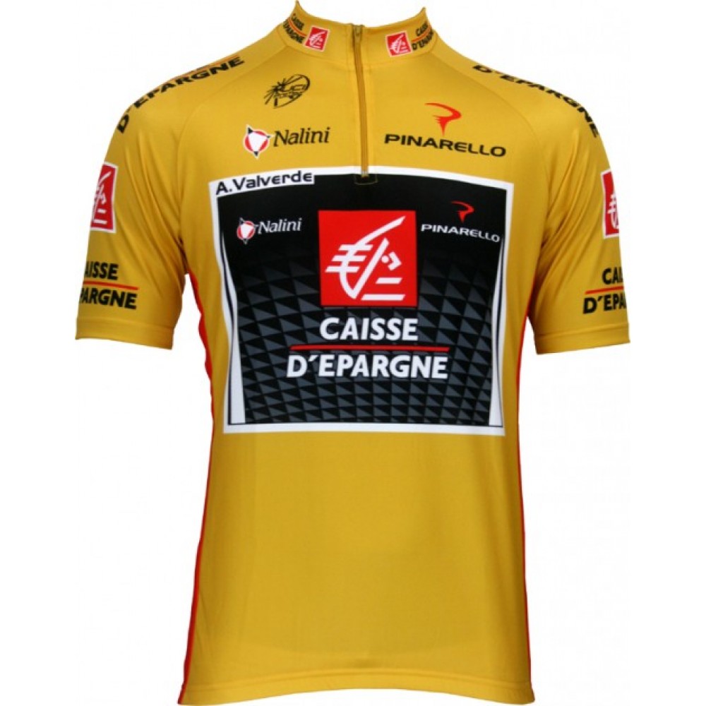Caisse d'Epargne - Vuelta Sieger 2009 Radsport- Profi - Team - Short  Sleeve  Jersey