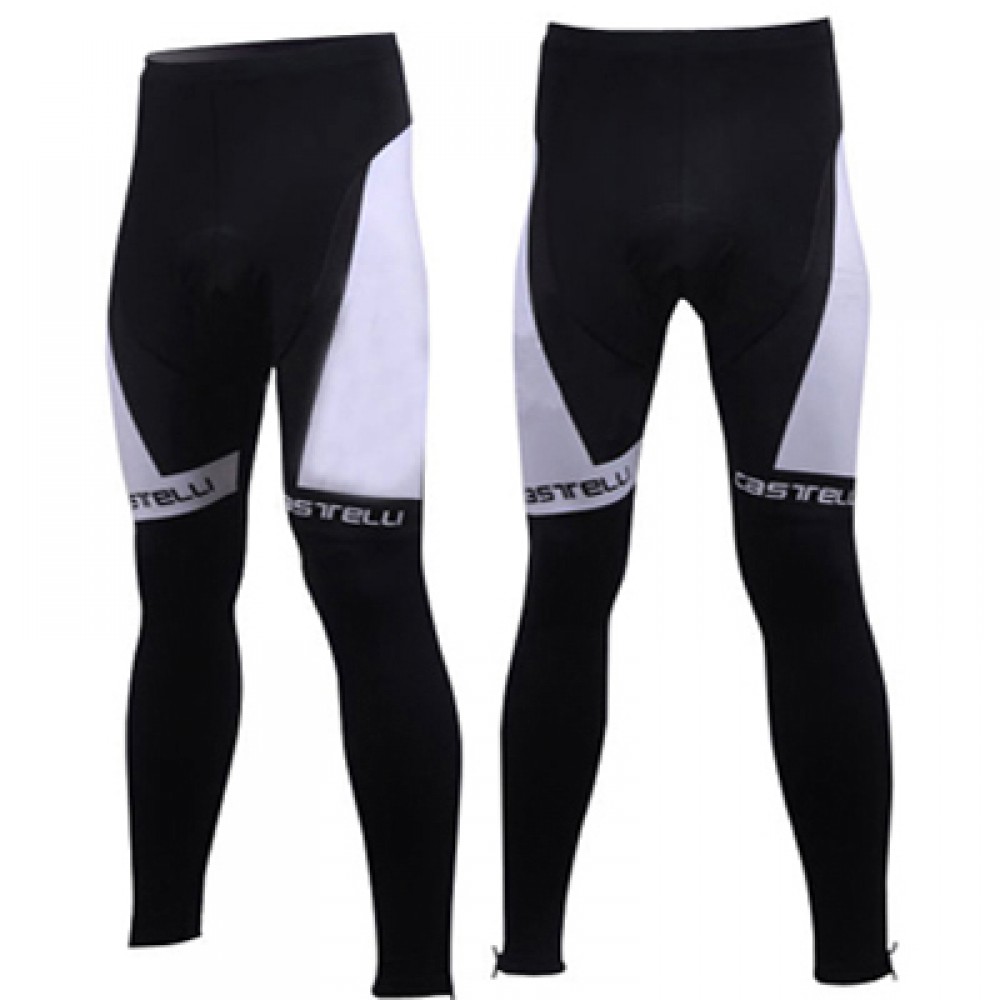 CASTELLI WHITE Cycling Winter Tights