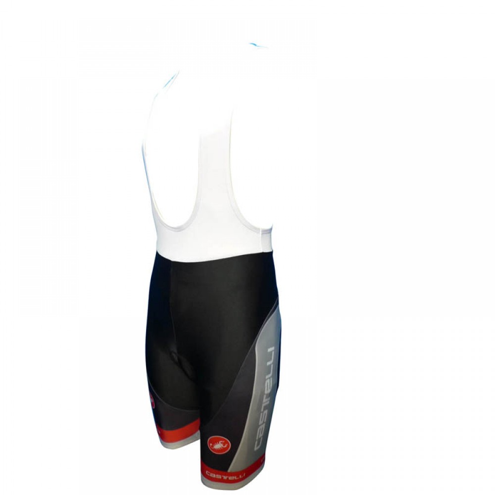 2012 CASTELLI Black-Gray Cycling bib shorts