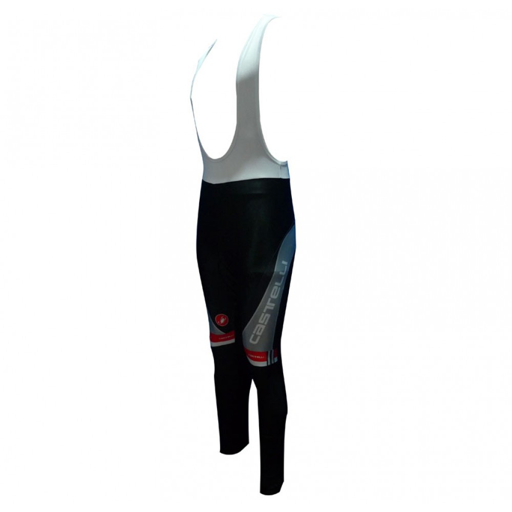 New 2012 CASTELLI GRAY-BLACK Cycling winter bib pants