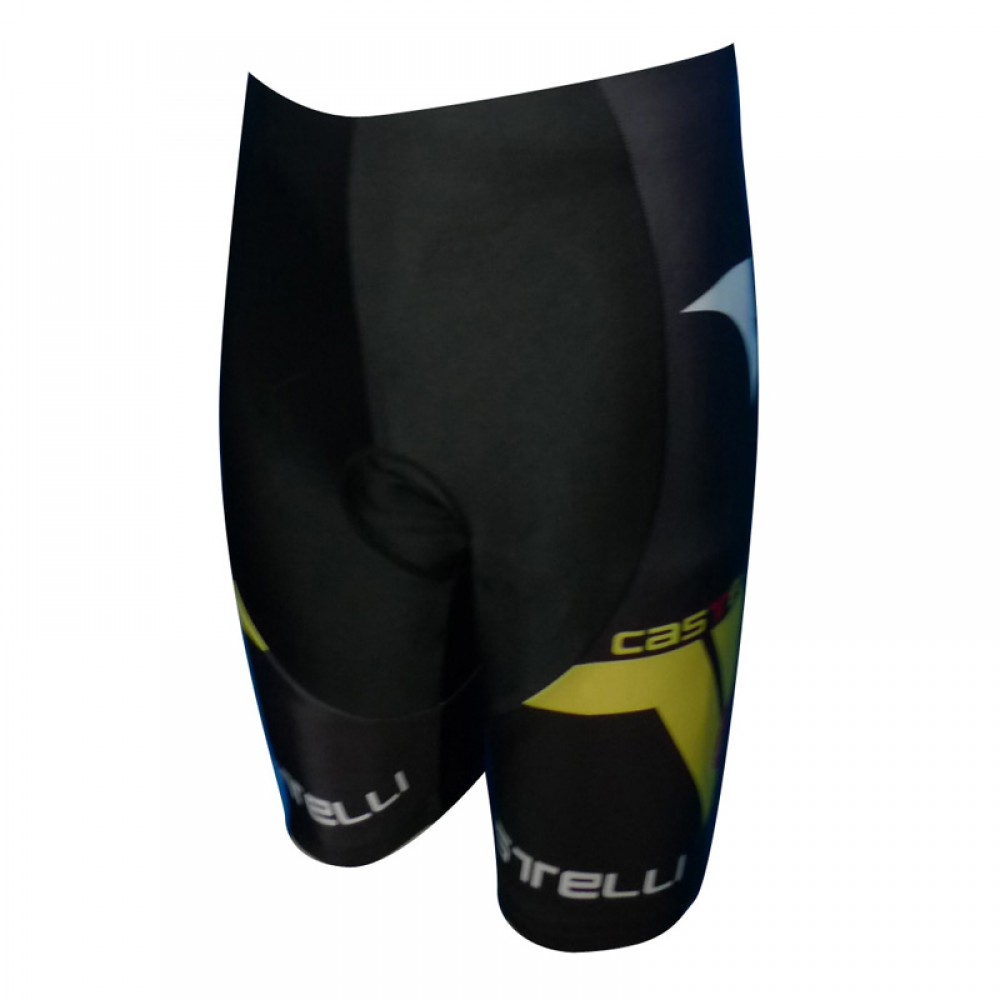  CASTELLI BLACK-Yellow  Cycling shorts