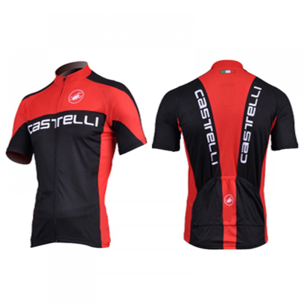  CASTELLI BLACK/RED Short Sleeve Jersey