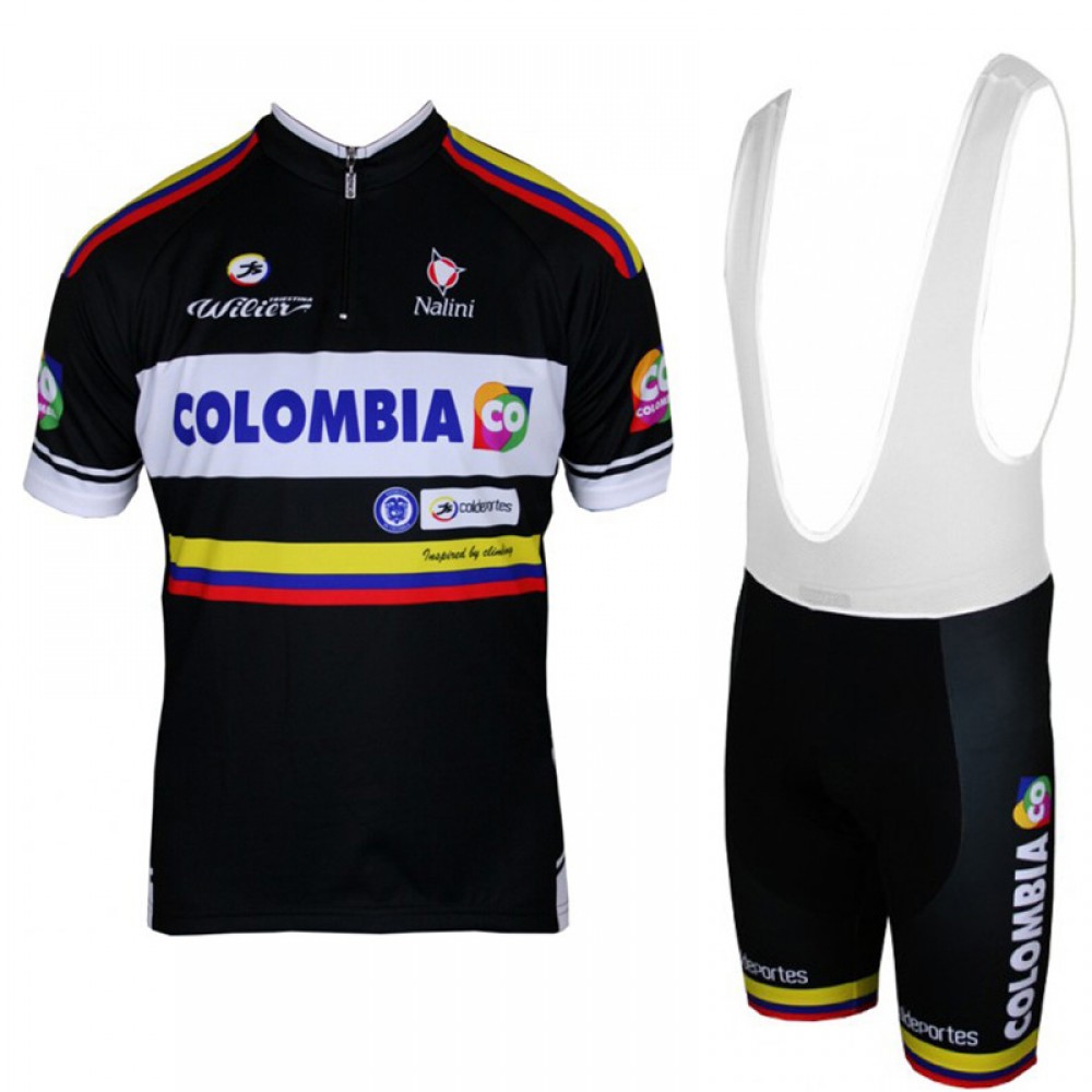 COLOMBIA 2013 professional cycling team - cycling strap trousers kit