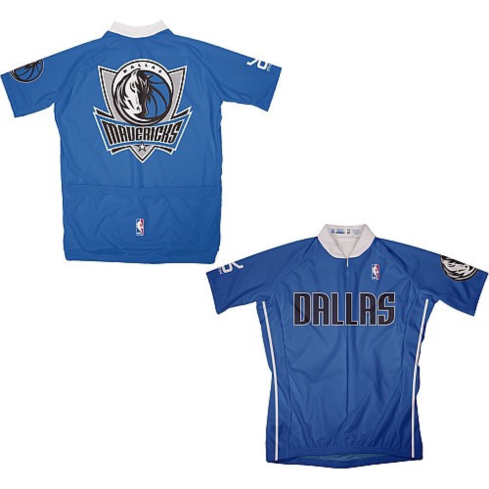 NBA Dallas Mavericks Blue Cycling Jersey Short Sleeve