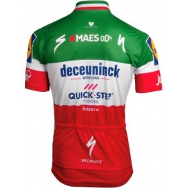 2019 Deceuninck-Quick-Step italian champ Short Sleeve cycling Jersey bike clothing Cycle apparel Shirt