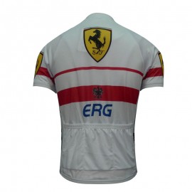 2012 ERG White Cycling Jersey Short Sleeve