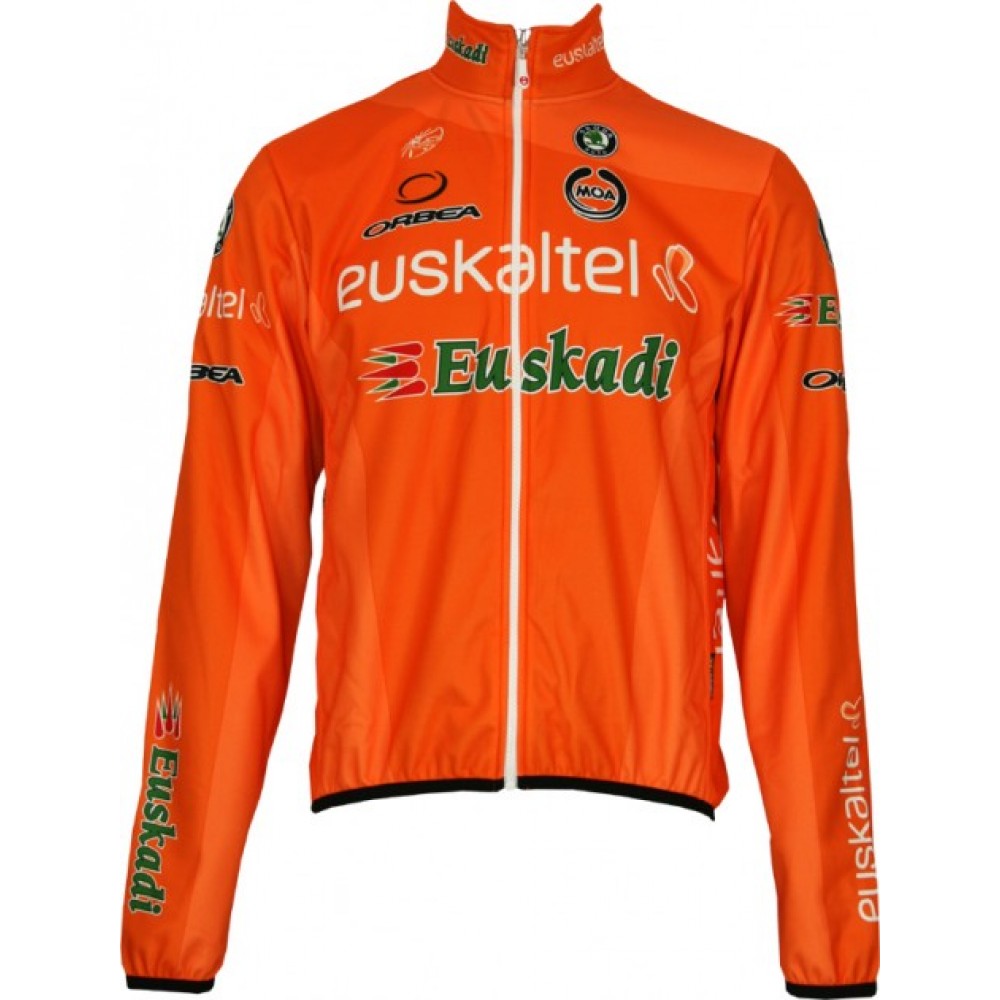 2012 EUSKALTEL Euskadi MOA Radsport-Profi-Team-Winter Fleece long sleeve jersey jacket