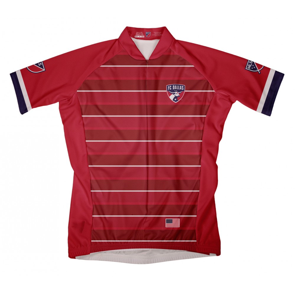 MLS FC Dallas Short Sleeve Cycling Jersey Bike Clothing Cycle Apparel