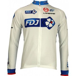 Francaise des Jeux (FdJ) - Tour 2010 Radsport-Profi-Team - Winter Fleece Long Sleeve Jersey Jacket