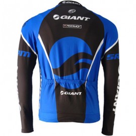 2010 Team Giant Cycling Long Sleeve Jersey In Blue