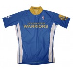 NBA Golden State Warriors Blue Cycling Jersey Short Sleeve