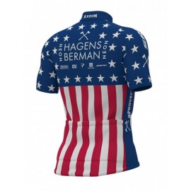 2019 HAGENS BERMAN AXEON american champ Short Sleeve cycling Jersey bike clothing Cycle apparel Shirt