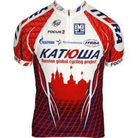 Katusha 2011 Radsport-Profi-Team - Short  Sleeve  Jersey