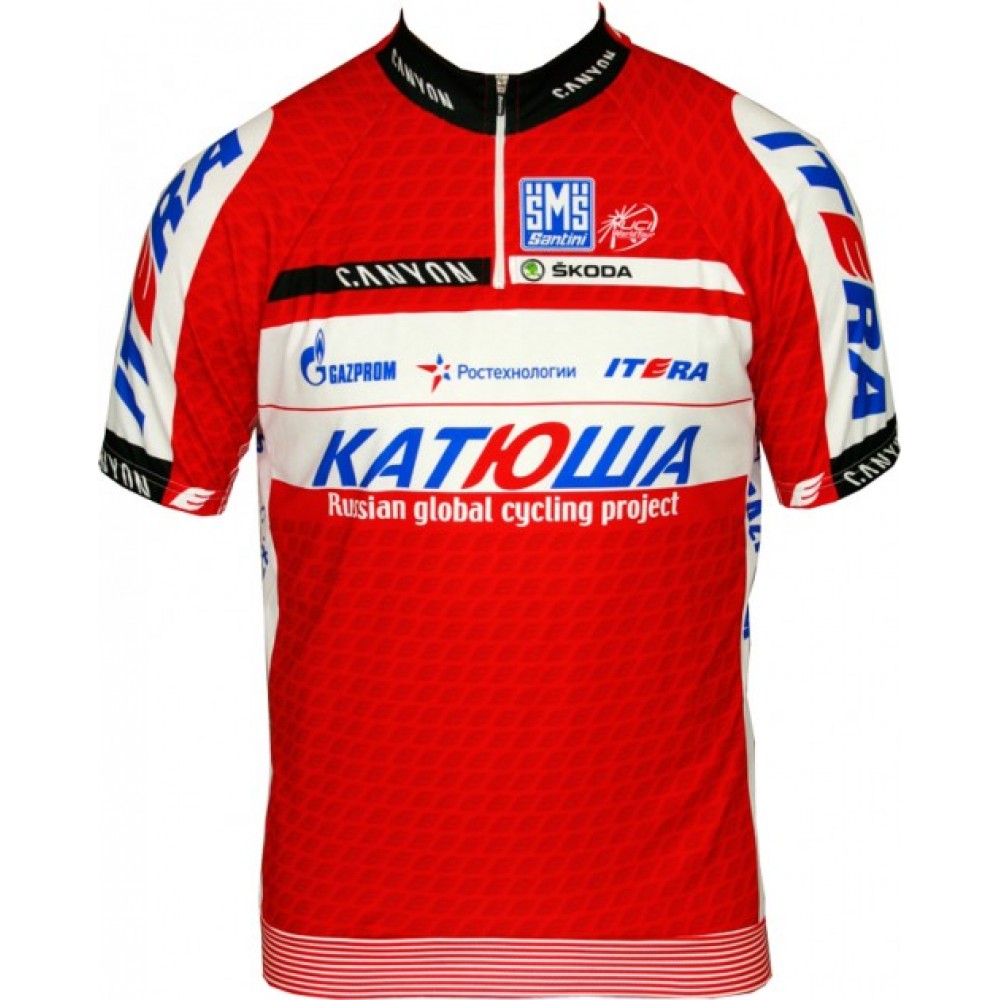Katusha 2012 Radsport-Profi-Team - Short  Sleeve  Jersey