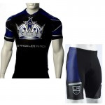 NHL Los angeles kings Cycling Jersey Bike Clothing Cyclist Outfit Cycle Garb Shorts Set Kit 