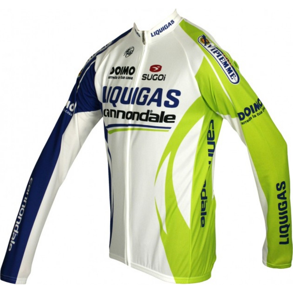 LIQUIGAS CANNONDALE 2011 Sugoi Radsport-Profi-Team Winter Fleece Long Sleeve Jersey