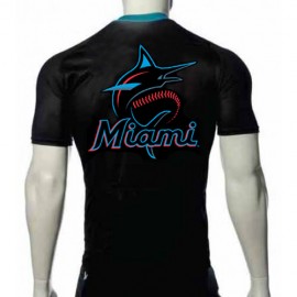 MLB Miami Marlins 2019 Majestic Black Cycling Jersey Bike Clothing Cycle Apparel Shirt Ciclismo