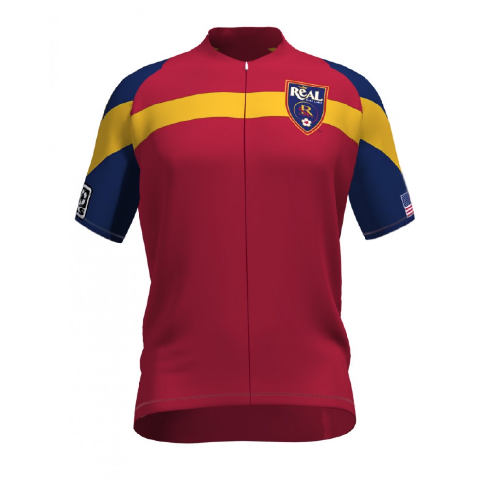 MLS Real Salt Lake Short Sleeve Cycling Jersey Bike Clothing Cycle Apparel