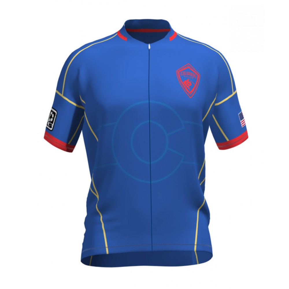 MLS Colorado Rapids Short Sleeve Cycling Jersey Bike Clothing Cycle Apparel
