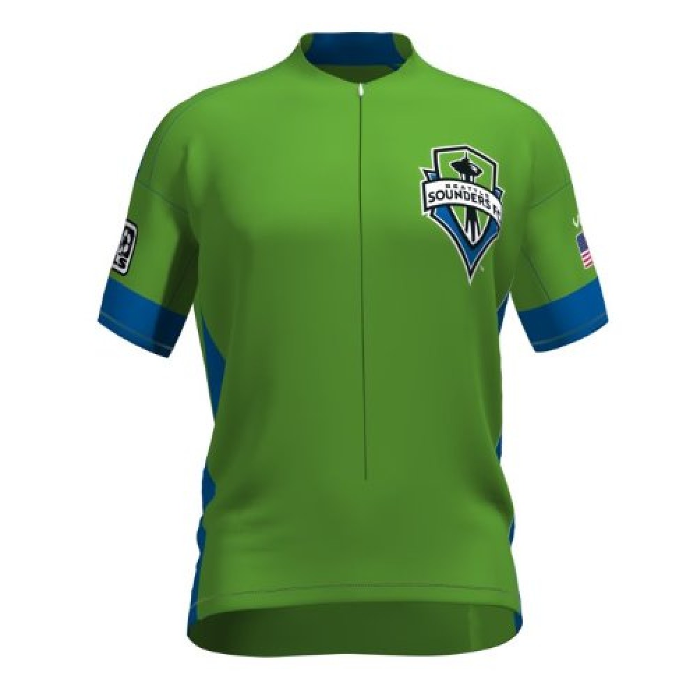 MLS Seattle Sounders FC Short Sleeve Cycling Jersey Bike Clothing Cycle Apparel